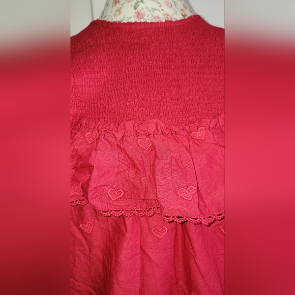 FARM RIO Heart Blouse Size MEDIUM - Picture 2 of 9